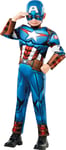 Marvel Avengers Kostume Captain America 3-4 år