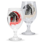 Paladone Verre en verre à changement de couleur House of the Dragon (350 ml), produit sous licence officielle Game of Thrones et cadeau, verres à vin fantaisie médiévale fantaisie
