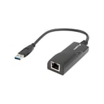 Lanberg NC-1000-01 - nätverksadapter - USB 3.0 - Gigabit Ethernet