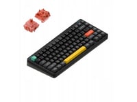 Nuphy - Halo75 V2 Trådlöst Mekaniskt Tangentbord - Obsidian Black Raspberry Trådlöst Mekaniskt Tangentbord