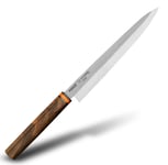 Yanagiba Kitchen Knife 9 inch 23cm Stainless Steel Blade Chef Knife Rose Wooden Handle Sushi Knife Japanese Knife Set for Cutting and Slicing Sashimi Home or Professional Chefs (Yanagiba 23cm / 9")