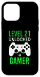iPhone 12 mini Level 21 Unlocked Gamer - Gamer 21st Birthday Funny Case