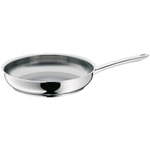 WMF professional frying pan 28 cm induction, stainless steel pan uncoated, Cromargan stainless steel, ovenproof