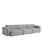 HAY - Mags Soft Low 3 Seater Combination 1 - Dark Grey Stitching - Cat.4 - Hallingdal 65 130 - Soffor