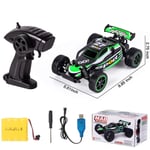 RC Racingbilar 2.4Ghz Hög hastighet Radiofjärrkontroll Bil 1: 20 2WD Racing Leksaksbilar Elektrisk Fordon Snabb Race Buggy Hobby Bil (Grön 23211) green
