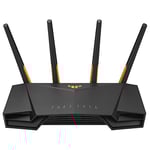 ASUS TUF-AX4200 - Routeur gaming AX4200 Wi-Fi 6, double bande, mode Gaming Mobile, AiProtection Pro gratuit à vie, AiMesh, Gear Accelerator, Port Gaming et Adaptive QoS, Connexion mobile 4G et 5G