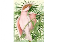 Madame Treacle Karnet B6 z kopertą Różowe papugi