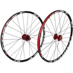 L.BAN Bicycle Wheel Set 26"/ 27.5" Disc Brake MTB Bicycle Wheel Double-walled Aluminum Rim QR 7-11 Speed Cassette NBK Sealing Bearing 1790g 1.5"-2.5" Tire,A-26in