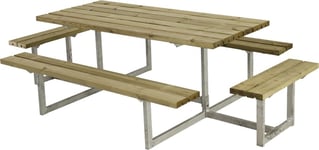 Plus Basic bord-bænkesæt m. påbygning, Natur