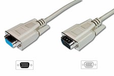 Digitus AK-310200-018-E VGA-kabel 1,8 m VGA (D-Sub) Beige