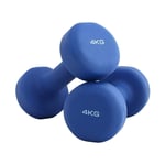 LILIS Weight Bench Adjustable Dumbbells Hex Dumbbells Weight Set of 2, Neoprene Dumbbell Set Coated for Non Slip, for Home and Gym Fitness Exercise (Color : 4KG*2)