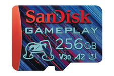 SanDisk GamePlay - flash-minneskort - 256 GB - mikroSDXC UHS-I