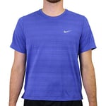 Nike DF Miler T-Shirt Homme, Astronomy Blue/Reflective Silv, FR : XL (Taille Fabricant : XL)