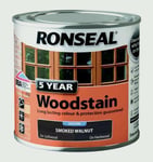 Ronseal 5 year woodstain - 2.5L - Satin Smoked Walnut