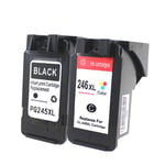 AAMM PG245 CL246 iP2820 iP2850 MG2420 Easy to add Ink Cartridges for Canon PIXMA iP2820 iP2850 MG2420 MG2450 MG2520 MG2550 MG2920-1black+1tri-color
