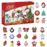 Kalender 2023 Julkalender leksak 24 st olika söta Mochi Djur Squishy Hållbar Hög Kvalitet 1