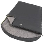 Outwell Campion Lux Double Sleeping Bag, 3 Season, Comfort Hood, PFC Free