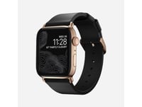 Nomad Nm1a31sm00, Band, Smartwatch, Svart, Apple, Watch 40Mm/38Mm, Äkta Läder, Rostfritt Stål