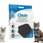 Replacement Carbon Filter Hooded Cat Pan For Litter Tray Removes Odour Pack Of 2
