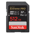 SanDisk Extreme Pro 512GB SDXC UHS-II V60 280MB/s