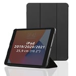 Hama Coque pour iPad 10,2" Fold à Rabat (Etui à Rabat magnétique avec Fonction Veille/réveil Automatique, Pochette de Protection pour Tablette Apple iPad 2021/2020/2019 10,2") Noir