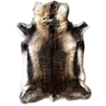 F&S UK Extra Large Reindeer Hide Rug in Natural Colours - Hand Finished - 135cm x 100cm