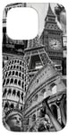Collage rétro Paris New York Londres Rome World Travel Coque pour iPhone 14 Pro Max
