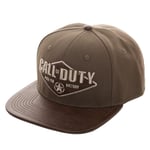 OFFICIAL CALL OF DUTY WWII (2) PUSH FOR VICTORY GREEN KHAKI SNAPBACK CAP