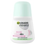6 x GARNIER Mineral Invisicalm 48H After Shave Care Roll On 50 Ml x 6 PK.