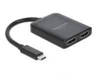 DELOCK – USB Type-C Splitter (DP Alt Mode) to 2 x HDMI MST / VXP (87755)