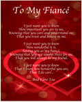 To My Fiance Poem Birthday Christmas Valentines Day Gift Present