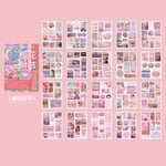 20 ark vintage blommiga journaling-klistermärken söt körsbärsbokstav vacker rosa blomma stationära scrapbooking-klistermärken tillbehör rensning för konst och hantverk