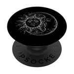 PopSockets Sun and Moon Astrology Spiritual Yoga PopSockets Grip and Stand for Phones and Tablets