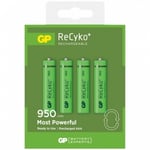 gp batterier GP ReCyko+ Laddningsbart AAA 1,2V 950mAh 4-pack