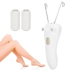 (Gold)USB Charging Electric Cotton Thread Epilator Facial Body Hair Removal BST