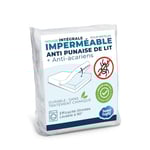 SWEET NIGHT - Housse intégrale Matelas imperméable 60x120 cm | Anti-Punaise de lit et Anti-acariens | Rénove Matelas | Fermeture à glissière | sans Traitement Chimique | EP. jusqu'à 12 cm