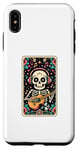 Coque pour iPhone XS Max The Guitar Player Musicien Tarot Carte Halloween Squelette