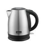 Belaco Electric Kettle Stainless Steel Housing 1.7L Fast Boil Cordless 360° Rotation Removable Water Filter 1800-2200W UK Plug Auto Shut-Off & Boil-Dry Protection (Black) (Silver)