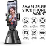 Bluetooth Smart Selfie Stick, Portable Selfie Auto Tracking Holder 360 Degree Object Tracking Holder, Auto Face Tracking Intelligent Shooting Phone Holder for Andriod IOS