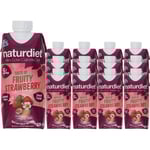 Naturdiet | Måltidsersättning Shake Jordgubb 12-pack | Träning & vikt - Måltidsersättning,Storpack - Storpack Träning