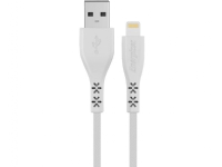 Energizer HardCase - USB-A till Lightning anslutningskabel MFi certifierad 1,2m (Vit)
