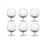 Luigi Bormioli Mixology Brandy Glass Set 465ml Elegant Drinkware - Pack of 6
