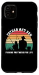 Coque pour iPhone 11 Père et fils, partenaires de pêche pour la vie Amateurs de pêche