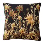 Denice Svart/Guld Blommor Kuddfodral 45x45 Redlunds