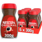 Nescafe Original Instant Coffee 300g, Rich Aroma, Full and Bold Flavour (Pack of 6)