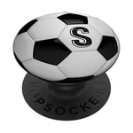 Soccer Player Starts with Letter S Football Phone Grips Gift PopSockets Grip and Stand for Phones and Tablets