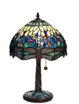 Nostalgia Design Trollslända Safirblå B06-30 Bordslampa Tiffany 30Cm