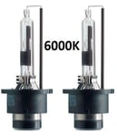 Xenon-lamput, D2R 2 kpl (6000K)