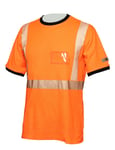Priha Hi-Vis oranssi katkoprintti puuvilla t-paita