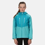 Regatta Waterproof Kids Green Colourblock Breathable Highton Iii Jacket, Size: 5-6 Years